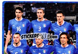 Figurina Team - Italia - UEFA Euro Poland-Ukraine 2012 - Panini