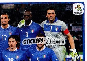 Sticker Team - Italia - UEFA Euro Poland-Ukraine 2012 - Panini