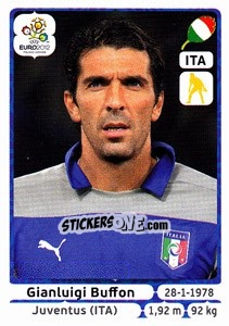 Sticker Gianluigi Buffon - UEFA Euro Poland-Ukraine 2012 n. 316 - Panini