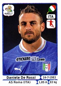 Sticker Daniele De Rossi - UEFA Euro Poland-Ukraine 2012 n. 324 - Panini