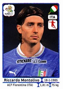 Sticker Riccardo Montolivo - UEFA Euro Poland-Ukraine 2012 n. 328 - Panini