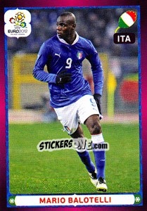 Sticker Mario Balotelli - UEFA Euro Poland-Ukraine 2012 - Panini