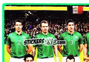 Sticker Team - Rep. of Ireland - UEFA Euro Poland-Ukraine 2012 - Panini