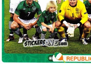 Sticker Team - Rep. of Ireland - UEFA Euro Poland-Ukraine 2012 - Panini