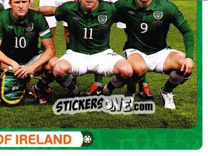 Sticker Team - Rep. of Ireland - UEFA Euro Poland-Ukraine 2012 - Panini
