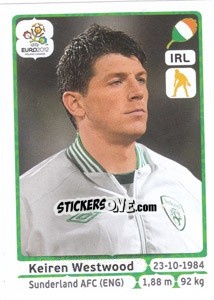 Sticker Keiren Westwood - UEFA Euro Poland-Ukraine 2012 n. 346 - Panini