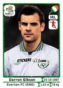 Sticker Darron Gibson