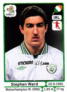 Sticker Stephen Ward - UEFA Euro Poland-Ukraine 2012 n. 355 - Panini