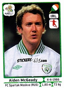 Figurina Aiden McGeady - UEFA Euro Poland-Ukraine 2012 - Panini