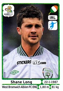 Sticker Shane Long - UEFA Euro Poland-Ukraine 2012 n. 360 - Panini