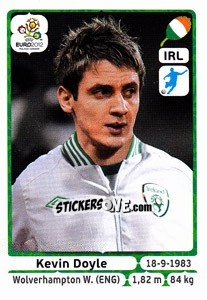 Sticker Kevin Doyle - UEFA Euro Poland-Ukraine 2012 n. 362 - Panini