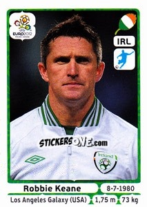 Sticker Robbie Keane - UEFA Euro Poland-Ukraine 2012 n. 364 - Panini