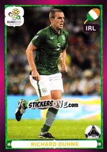 Sticker Richard Dunne - UEFA Euro Poland-Ukraine 2012 n. 365 - Panini