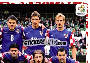 Sticker Team - Hrvatska - UEFA Euro Poland-Ukraine 2012 - Panini