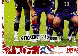 Sticker Team - Hrvatska - UEFA Euro Poland-Ukraine 2012 - Panini