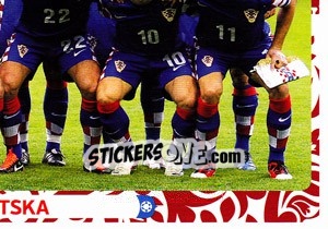 Sticker Team - Hrvatska - UEFA Euro Poland-Ukraine 2012 - Panini