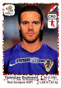 Sticker Tomislav Dujmovic - UEFA Euro Poland-Ukraine 2012 n. 385 - Panini