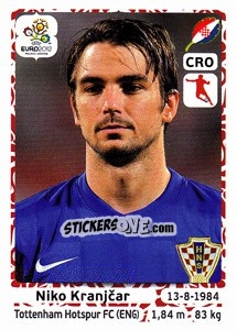 Sticker Niko Kranjcar - UEFA Euro Poland-Ukraine 2012 n. 386 - Panini