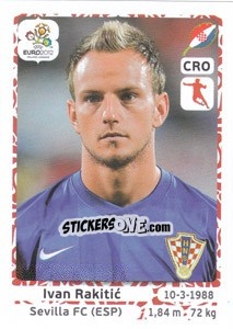 Sticker Ivan Rakitic - UEFA Euro Poland-Ukraine 2012 n. 388 - Panini
