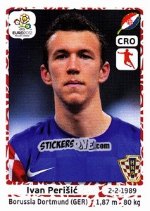 Sticker Ivan Perišic - UEFA Euro Poland-Ukraine 2012 n. 389 - Panini