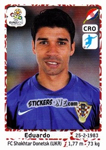 Sticker Eduardo da Silva - UEFA Euro Poland-Ukraine 2012 n. 390 - Panini
