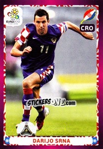 Sticker Darijo Srna - UEFA Euro Poland-Ukraine 2012 n. 394 - Panini
