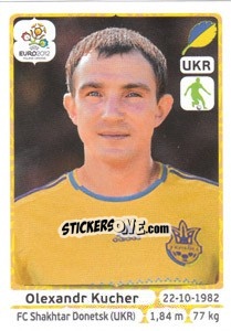 Cromo Olexandr Kucher - UEFA Euro Poland-Ukraine 2012 - Panini