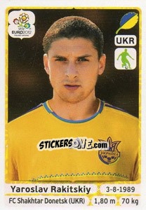 Figurina Yaroslav Rakitskiy - UEFA Euro Poland-Ukraine 2012 n. 407 - Panini
