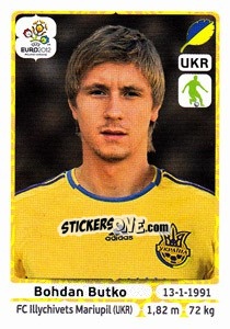 Sticker Bohdan Butko - UEFA Euro Poland-Ukraine 2012 n. 409 - Panini
