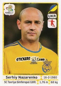 Figurina Serhiy Nazarenko - UEFA Euro Poland-Ukraine 2012 - Panini