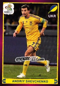 Sticker Andriy Shevchenko - UEFA Euro Poland-Ukraine 2012 n. 425 - Panini
