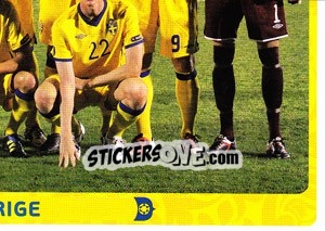 Figurina Team - Sverige - UEFA Euro Poland-Ukraine 2012 - Panini