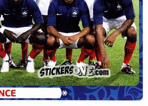 Sticker Team - France - UEFA Euro Poland-Ukraine 2012 - Panini