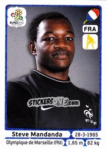 Sticker Steve Mandanda - UEFA Euro Poland-Ukraine 2012 n. 462 - Panini