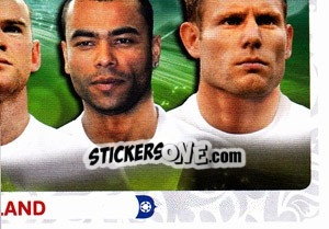 Sticker Team - England - UEFA Euro Poland-Ukraine 2012 - Panini