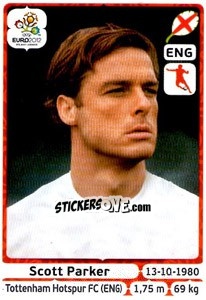 Cromo Scott Parker - UEFA Euro Poland-Ukraine 2012 n. 501 - Panini
