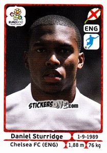 Figurina Daniel Sturridge - UEFA Euro Poland-Ukraine 2012 - Panini