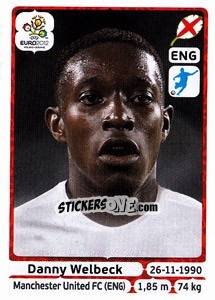 Sticker Danny Welbeck - UEFA Euro Poland-Ukraine 2012 n. 507 - Panini
