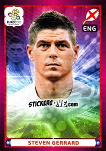 Sticker Steven Gerrard - UEFA Euro Poland-Ukraine 2012 - Panini