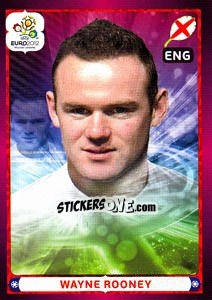 Sticker Wayne Rooney - UEFA Euro Poland-Ukraine 2012 n. 512 - Panini
