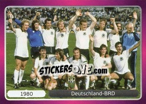 Sticker 1980 Deutschland-BRD - UEFA Euro Poland-Ukraine 2012 - Panini