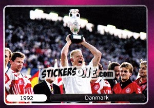 Sticker 1992 Danmark - UEFA Euro Poland-Ukraine 2012 - Panini