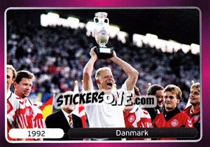 Sticker 1992 Danmark - UEFA Euro Poland-Ukraine 2012 n. 529 - Panini