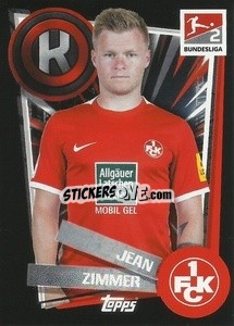 Sticker Jean Zimmer - German Football Bundesliga 2022-2023 - Topps