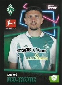 Sticker Miloš Veljkovic - German Football Bundesliga 2022-2023 - Topps