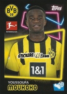 Sticker Youssoufa Moukoko - German Football Bundesliga 2022-2023 - Topps