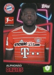Sticker Alphonso Davies - German Football Bundesliga 2022-2023 - Topps