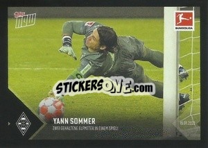 Sticker Yann Sommer (Borussia Mönchengladbach) - German Football Bundesliga 2022-2023 - Topps