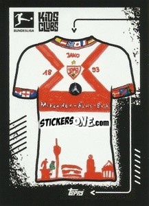 Sticker Kids Clubs Trikot - German Football Bundesliga 2022-2023 n. 328 - Topps