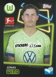 Sticker Jonas Wind - German Football Bundesliga 2022-2023 - Topps